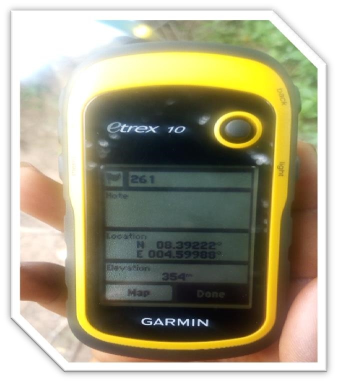 Garmin eTrex GPS, anemometer, wind vane